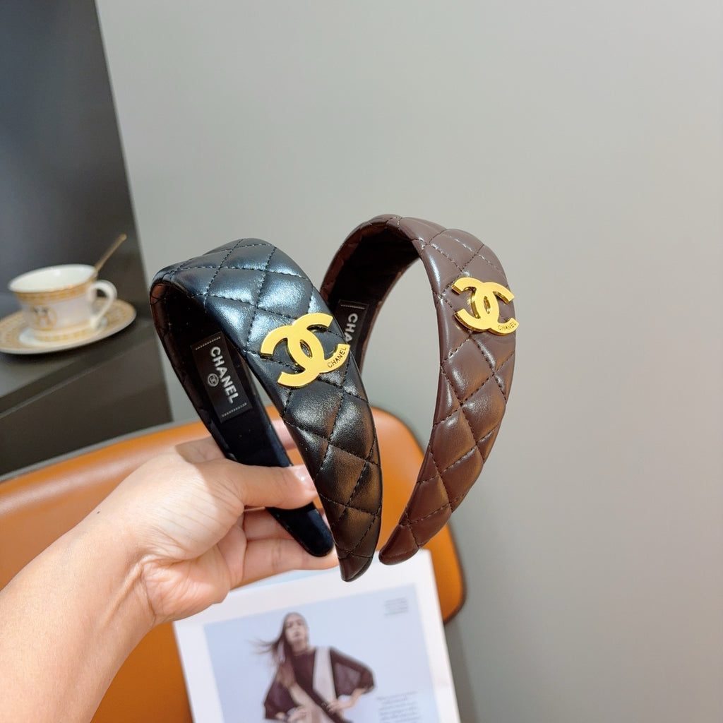 CHANEL Letter Logo Vintage Headband