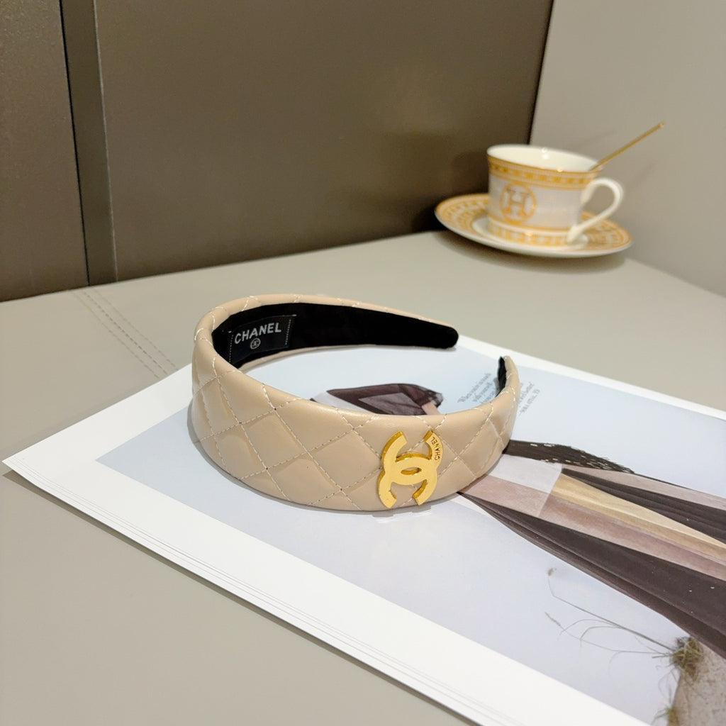 CHANEL Letter Logo Vintage Headband
