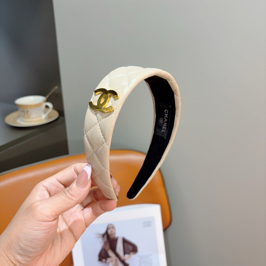 CHANEL Letter Logo Vintage Headband