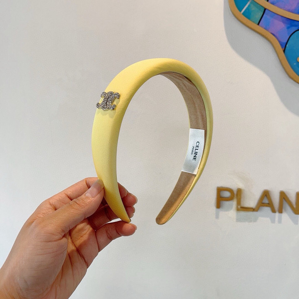 CELINE Satin Padded Headband