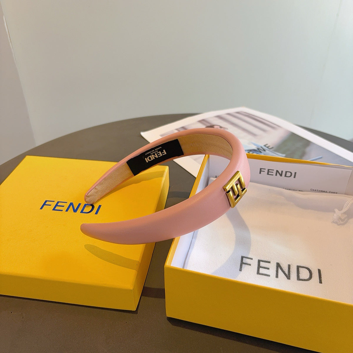 FENDI Letter Logo Vintage Headband