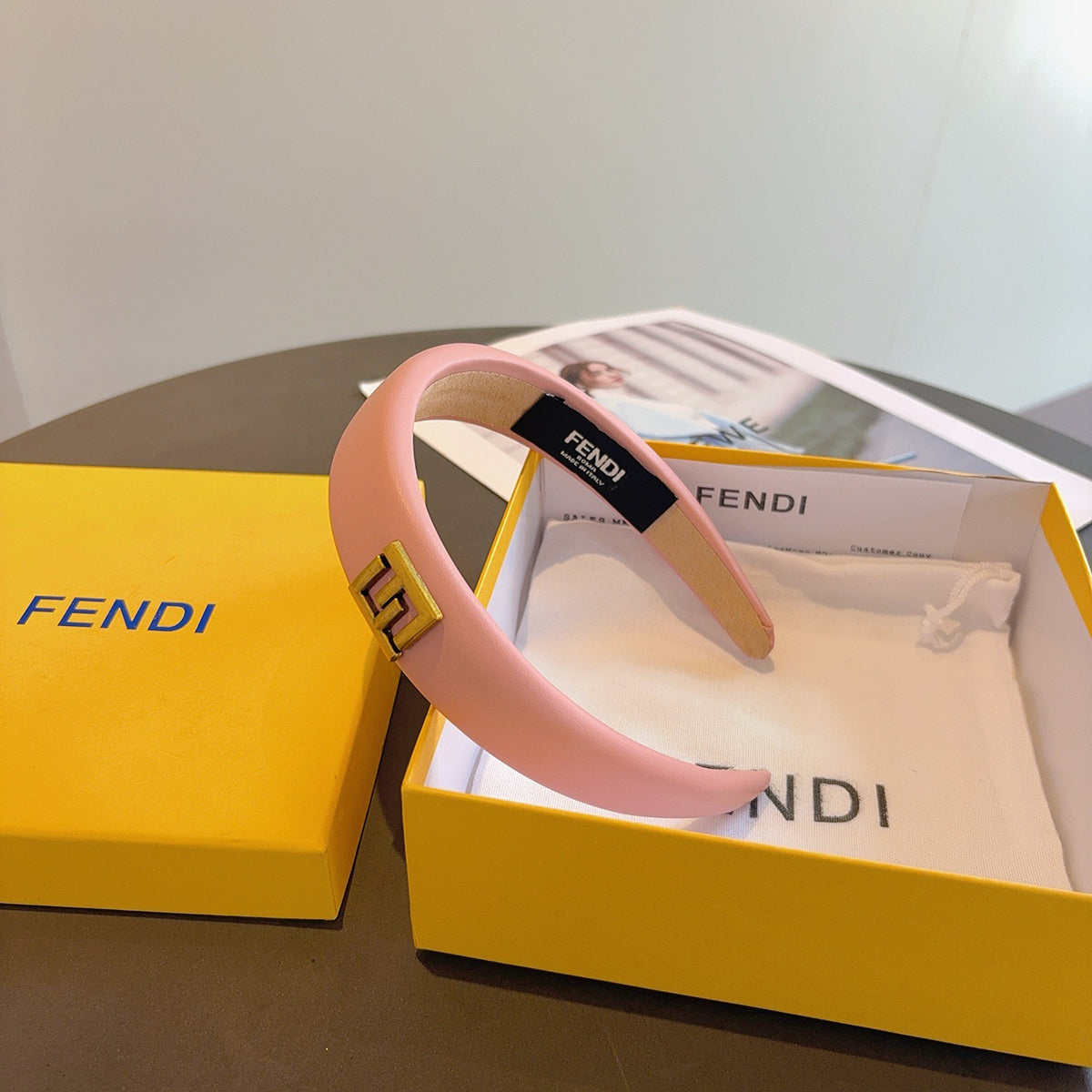 FENDI Letter Logo Vintage Headband
