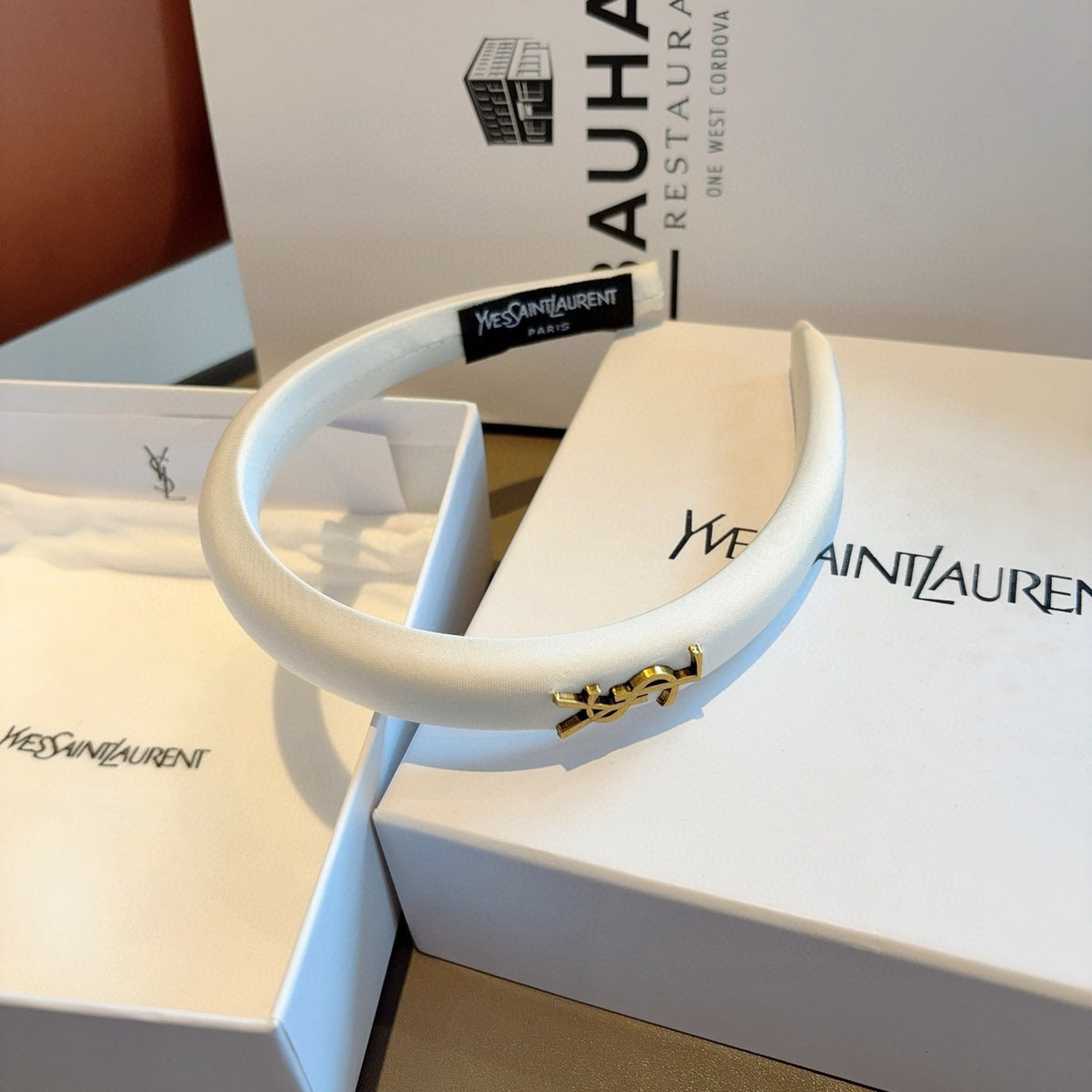 SAINT LAURENT Padded Headband