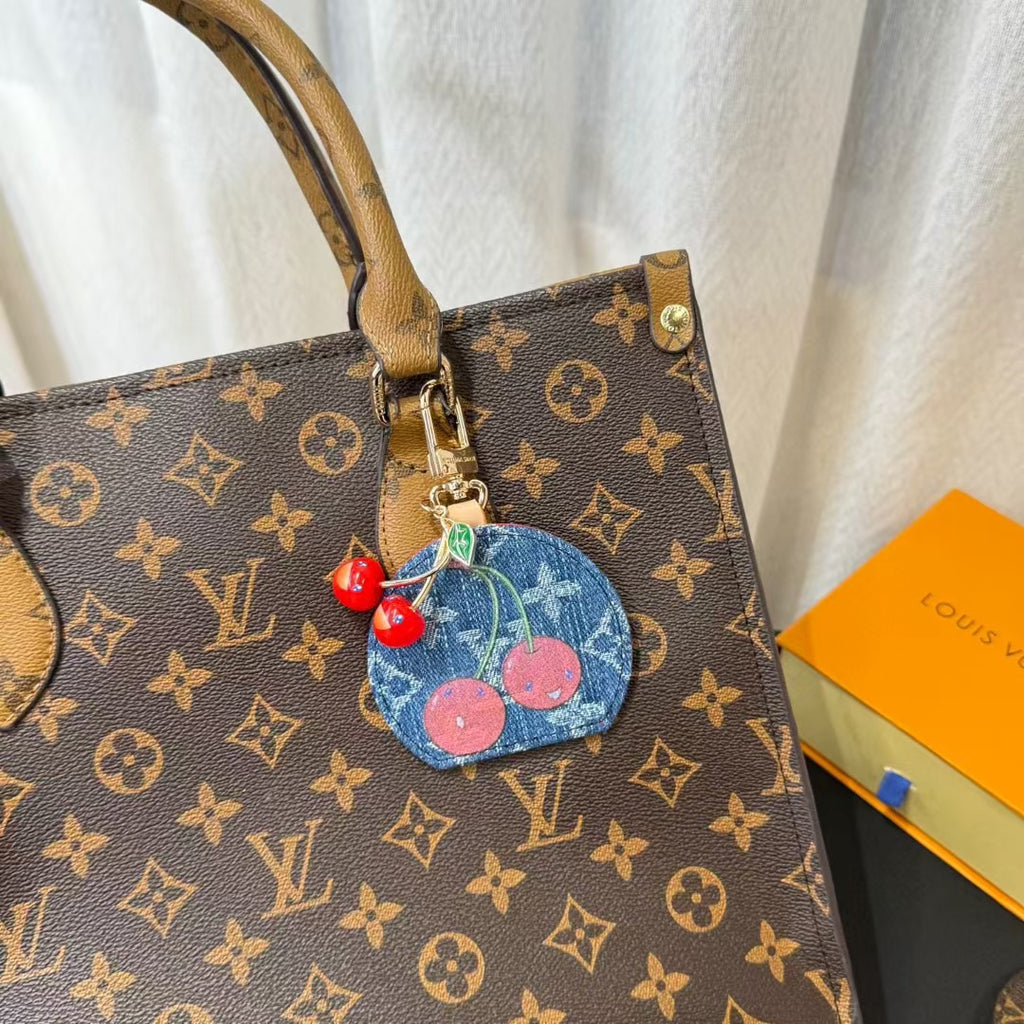 LOUIS VUITTON Canvas Bag Charm Keychain