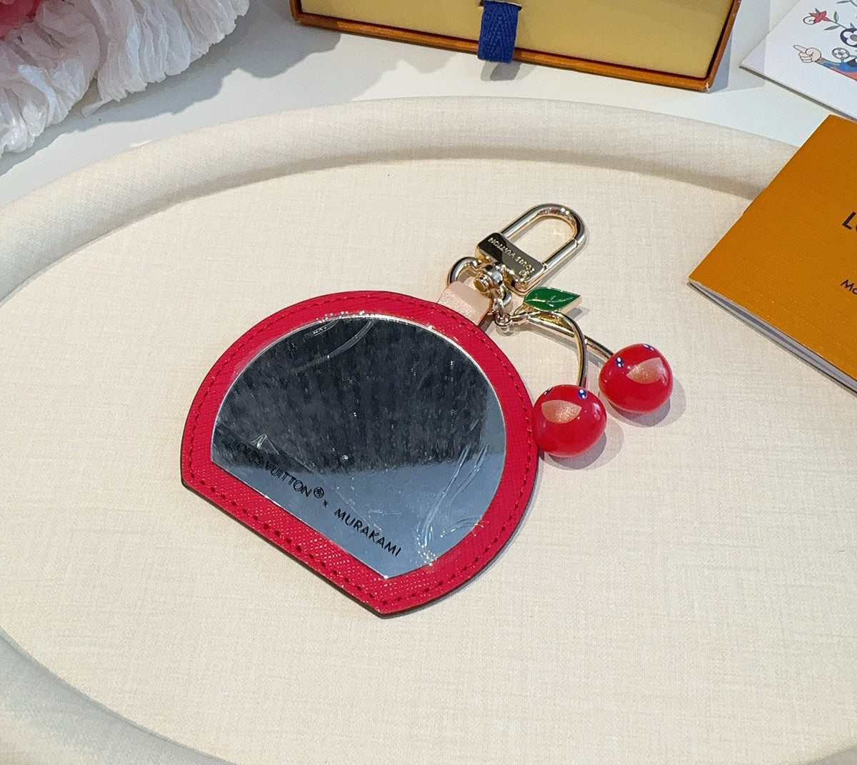 LOUIS VUITTON Canvas Bag Charm Keychain