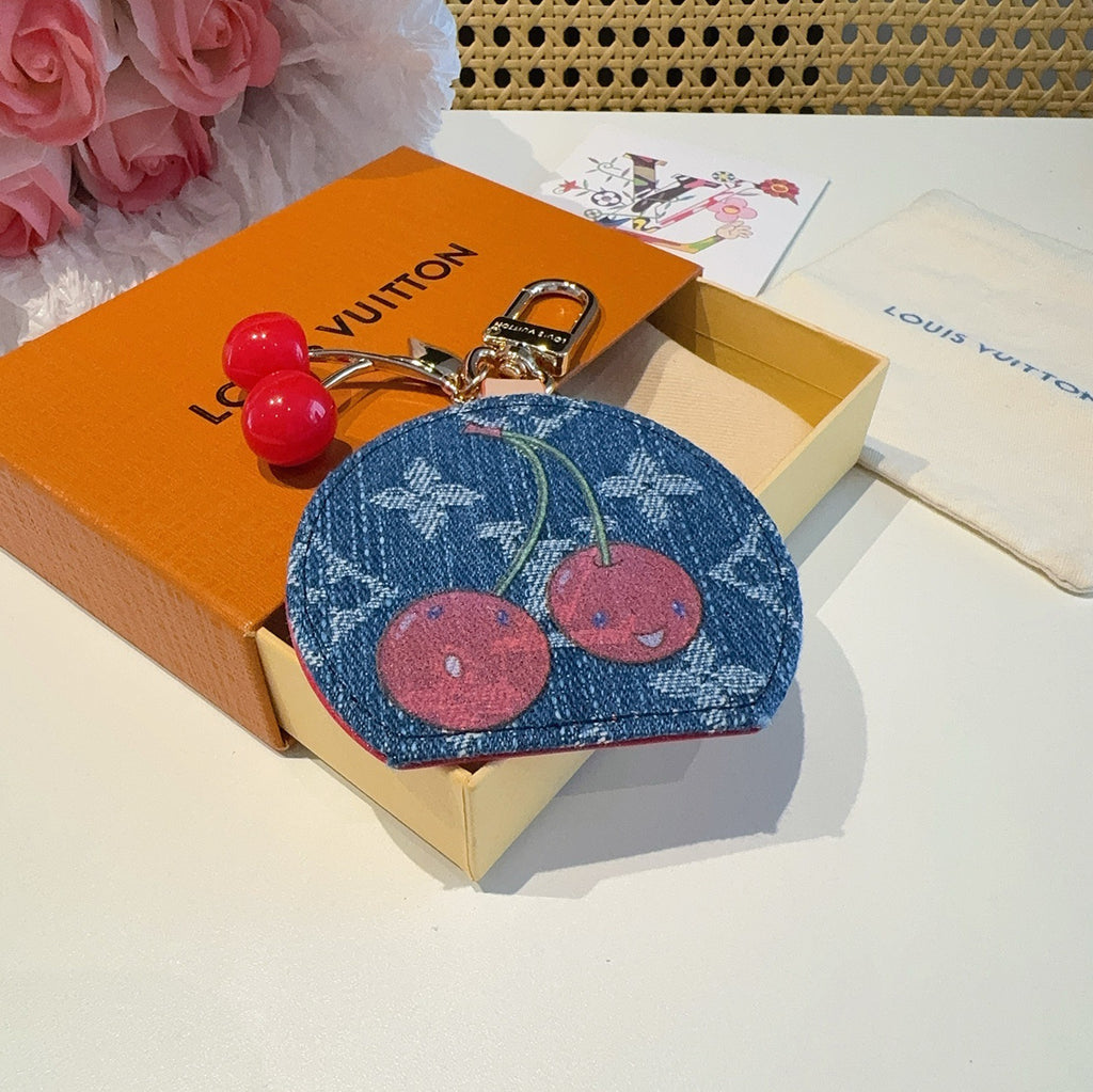 LOUIS VUITTON Canvas Bag Charm Keychain