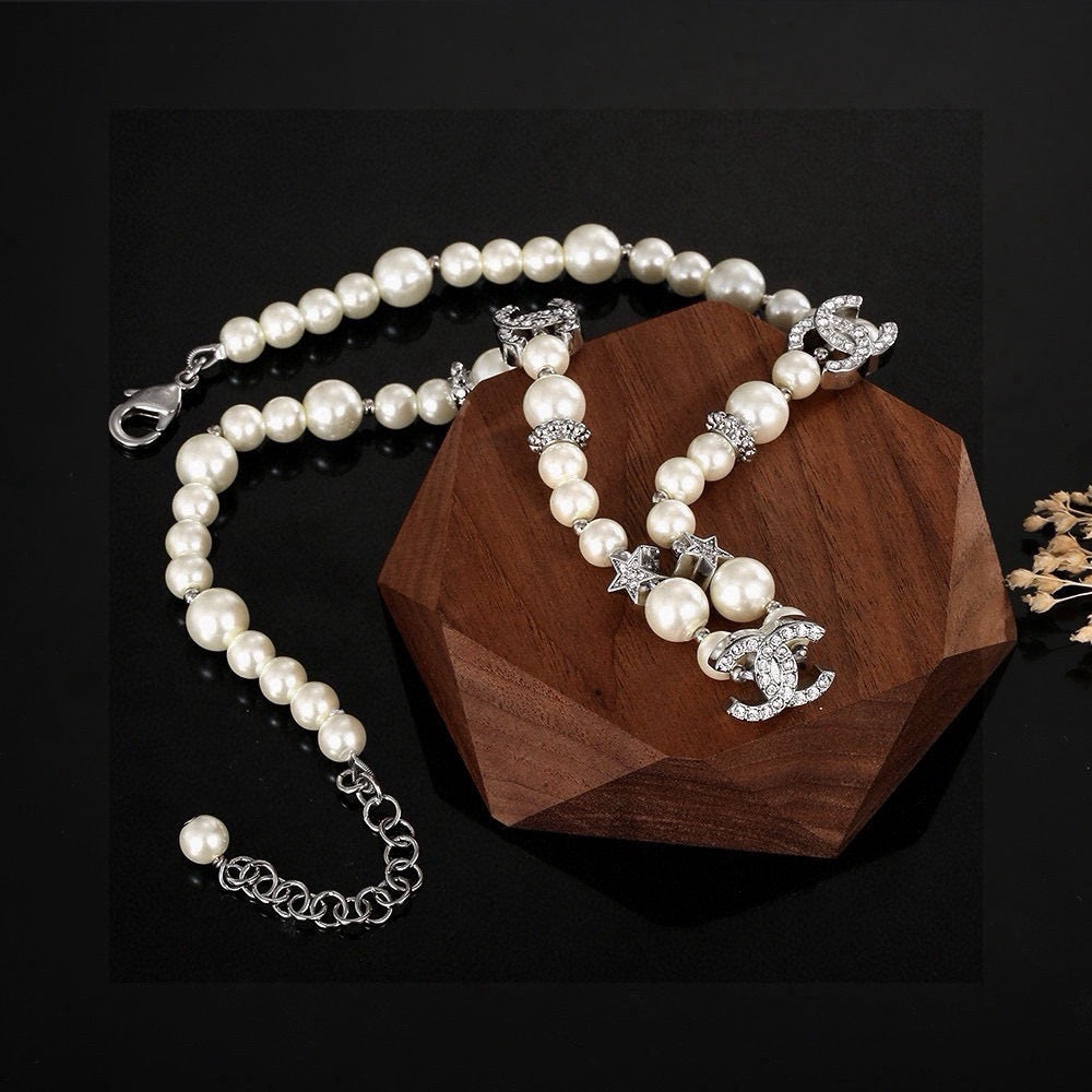 CHANEL Pearl Choker Necklace