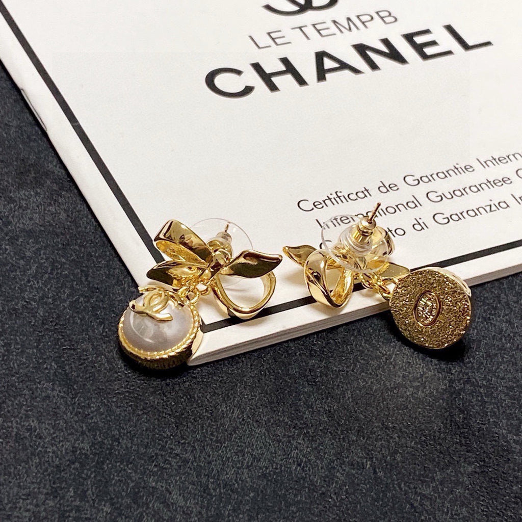 CHANEL Bow Earrings