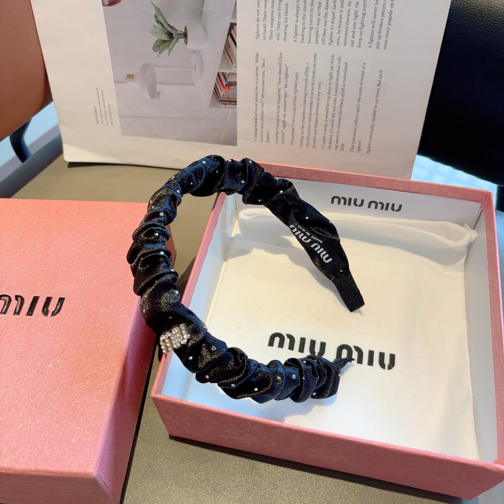 MIU MIU Ruched Headband
