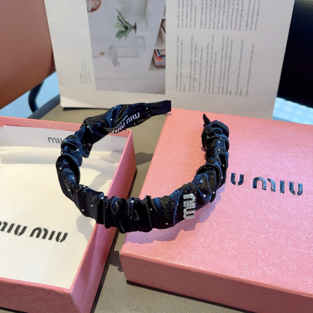 MIU MIU Ruched Headband