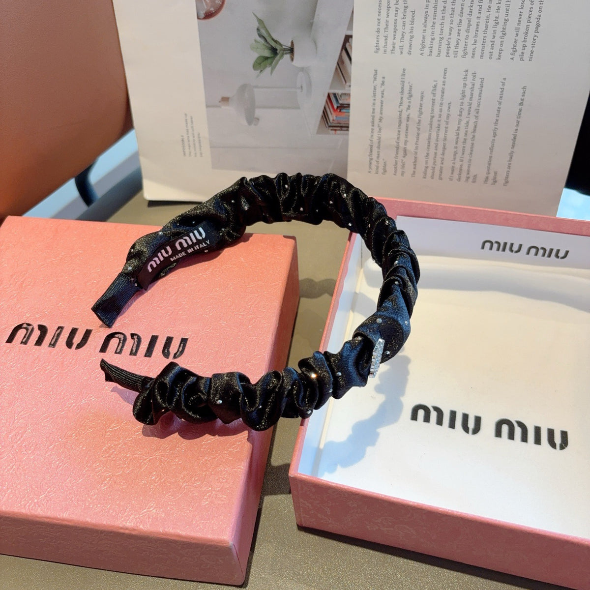 MIU MIU Ruched Headband