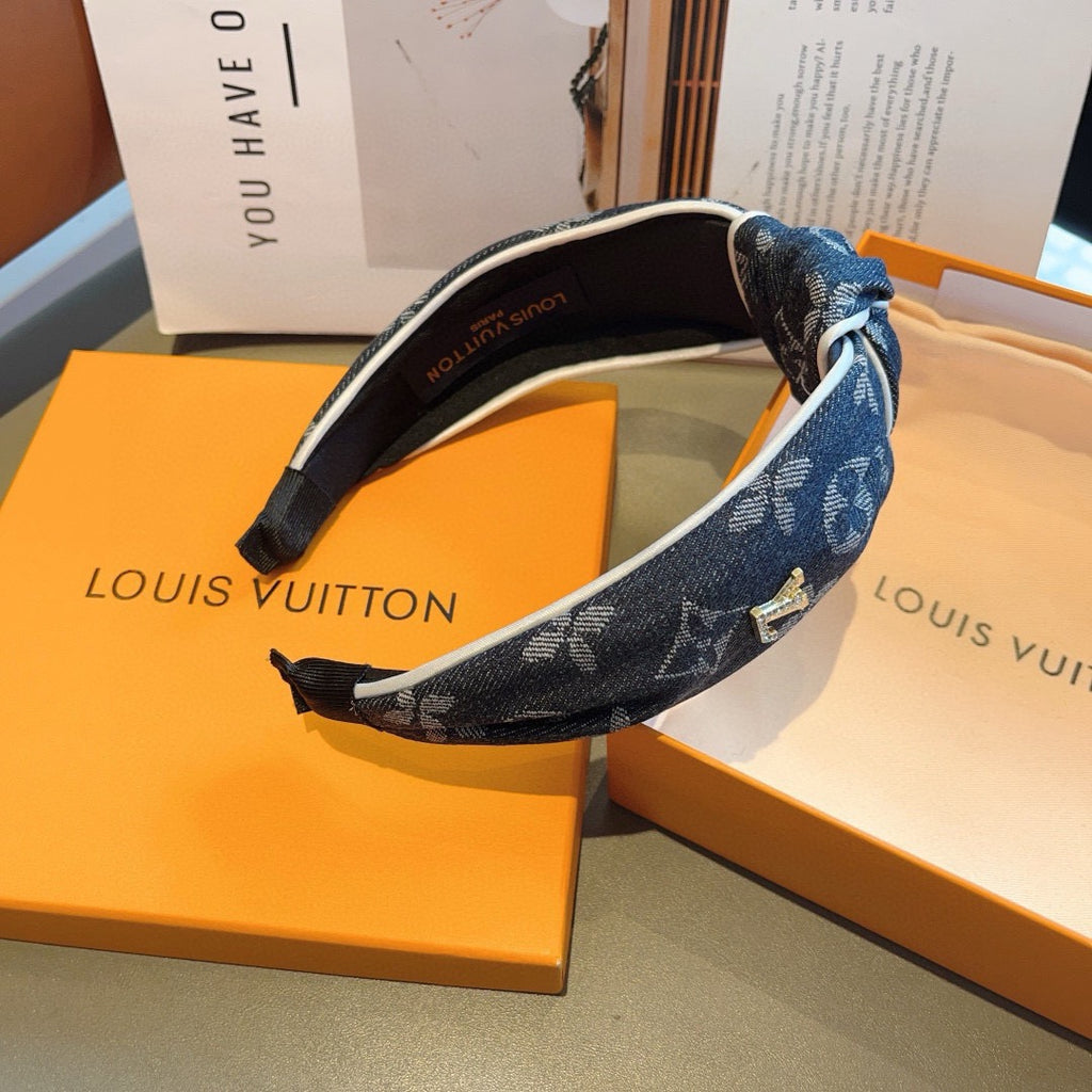 LOUIS VUITTON Denim Headband