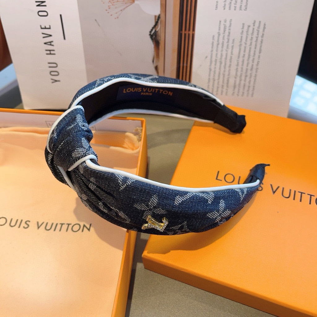 LOUIS VUITTON Denim Headband