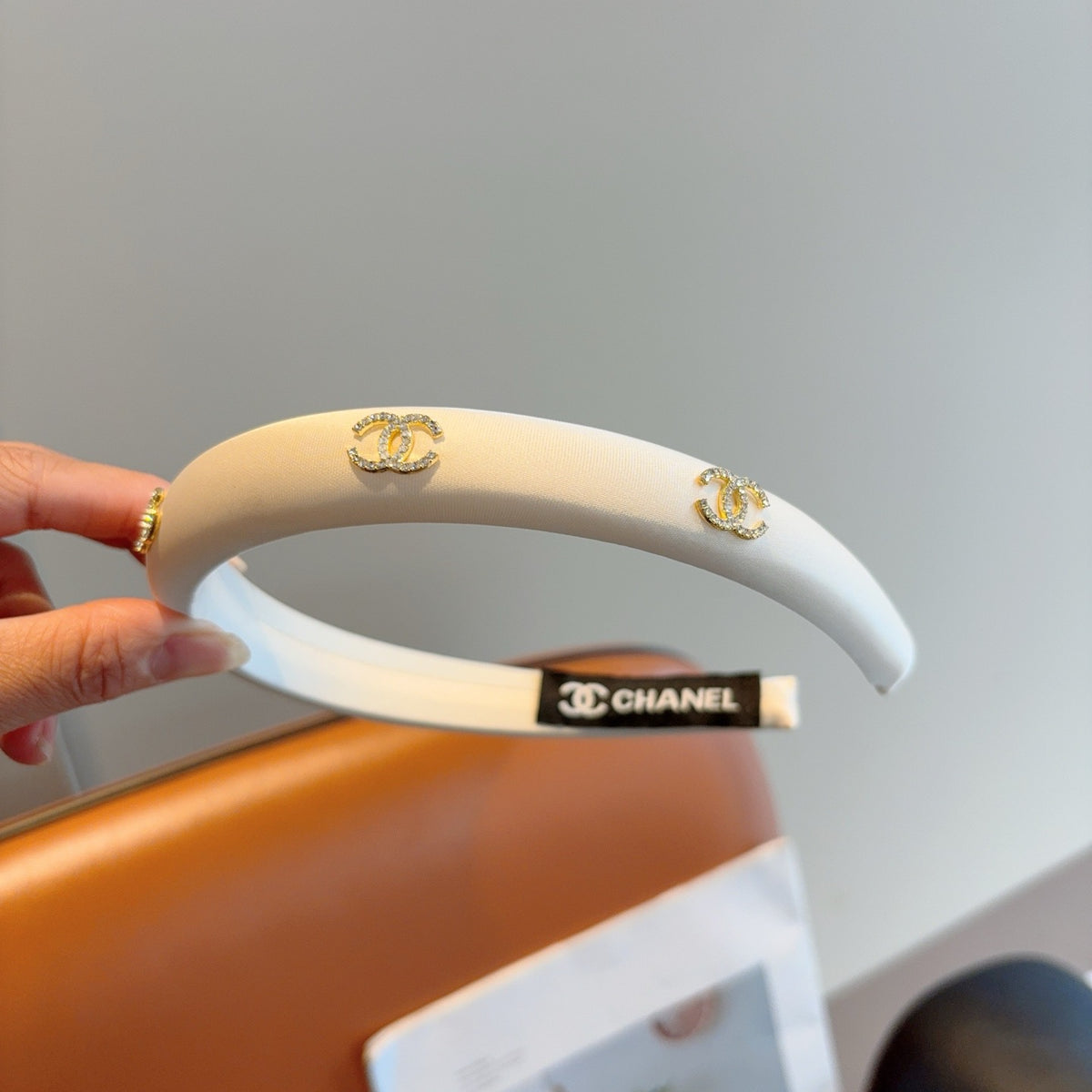 CHANEL Letter Logo Vintage Headband