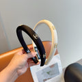 CHANEL Letter Logo Vintage Headband