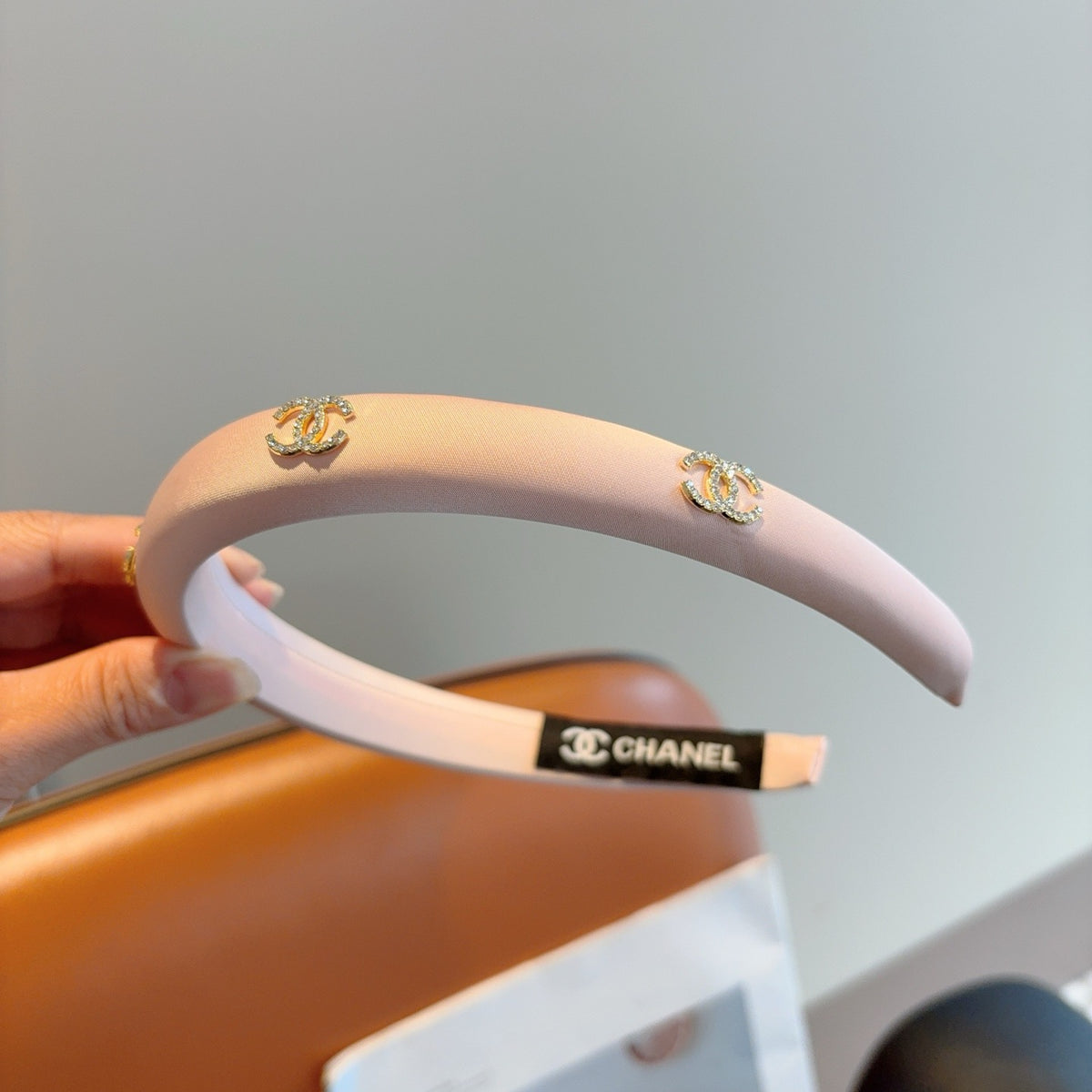 CHANEL Letter Logo Vintage Headband
