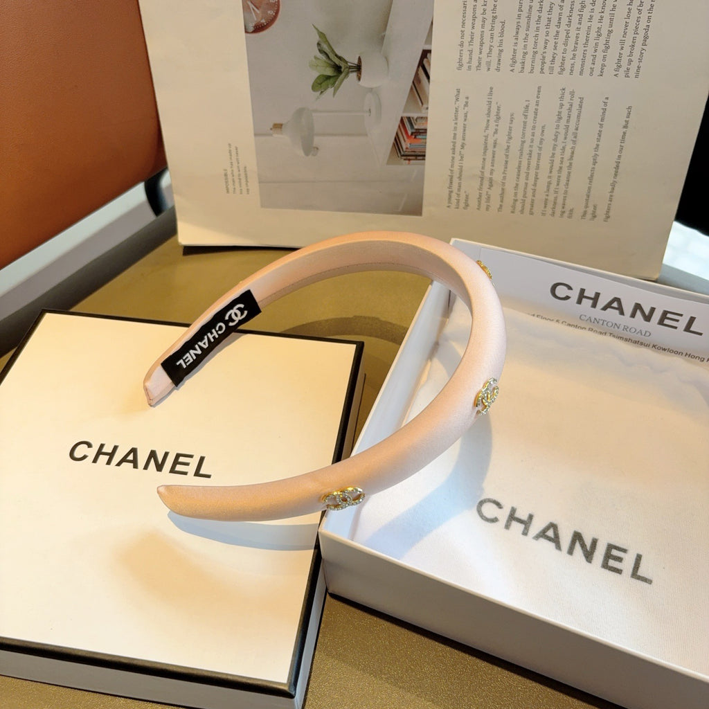 CHANEL Letter Logo Vintage Headband