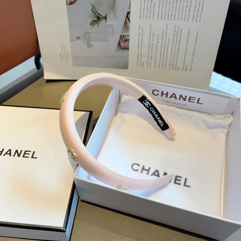 CHANEL Letter Logo Vintage Headband