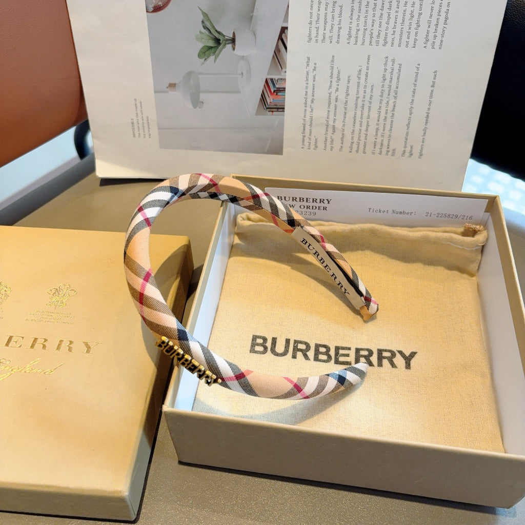BURBERRY Check Slim Headband