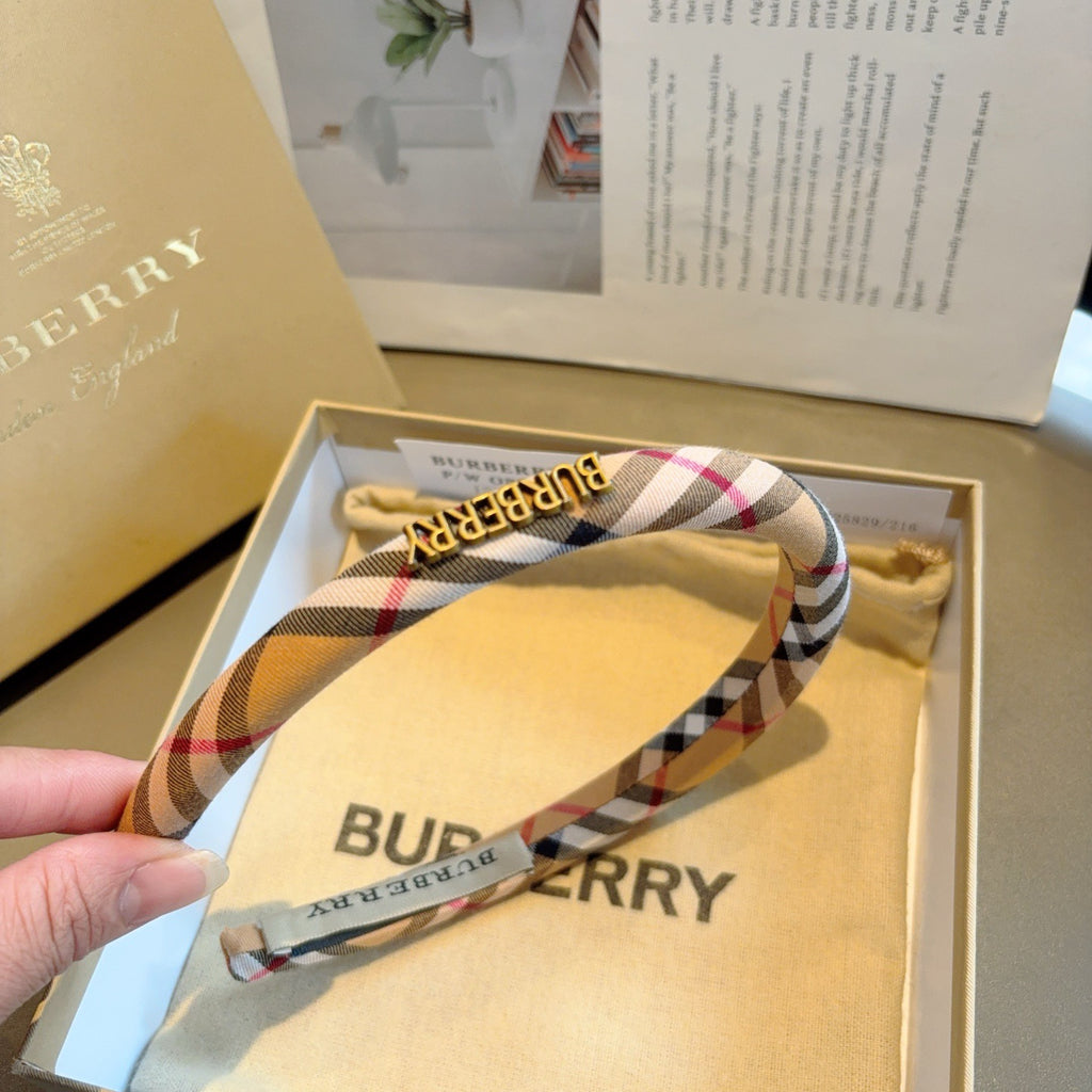 BURBERRY Check Slim Headband