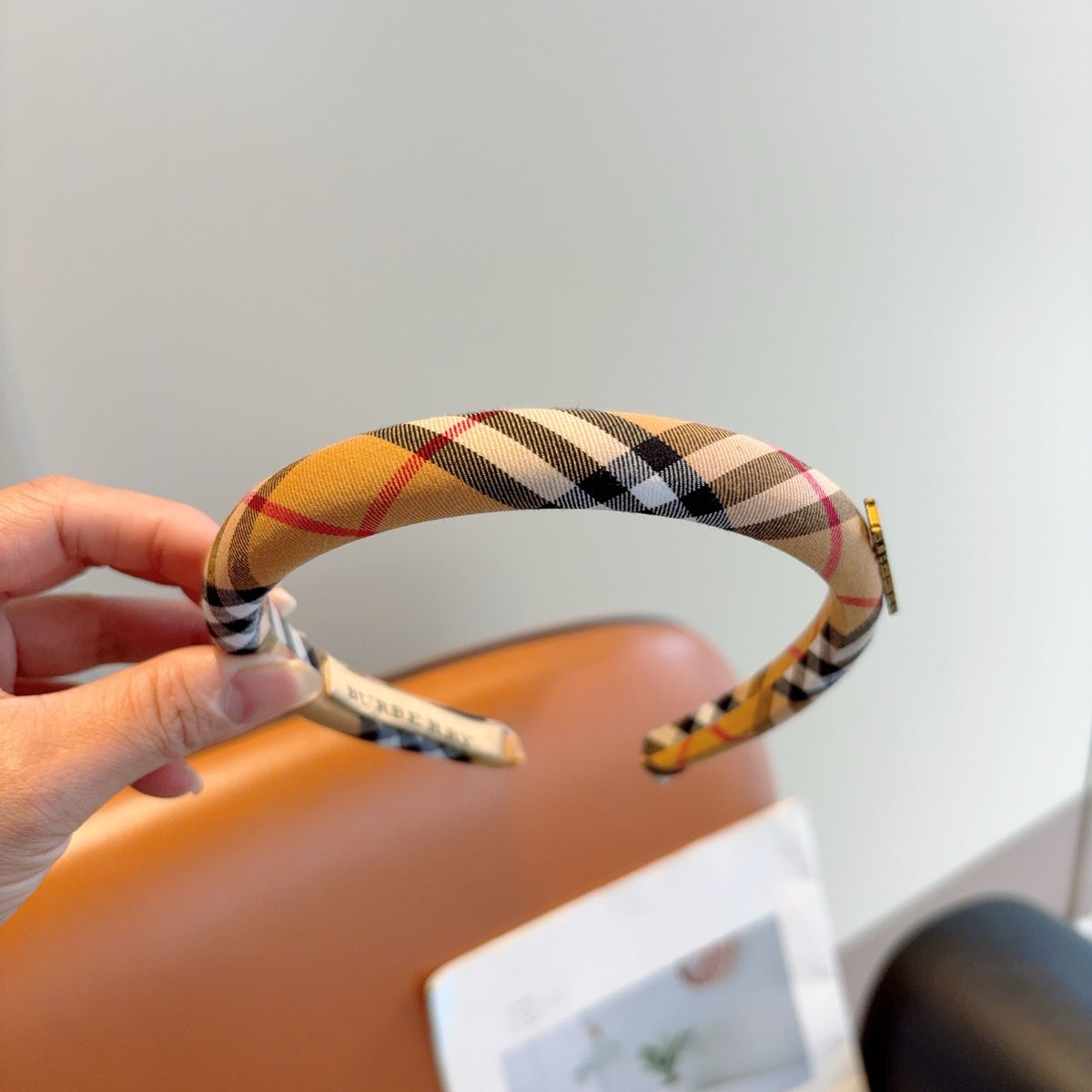 BURBERRY Check Slim Headband