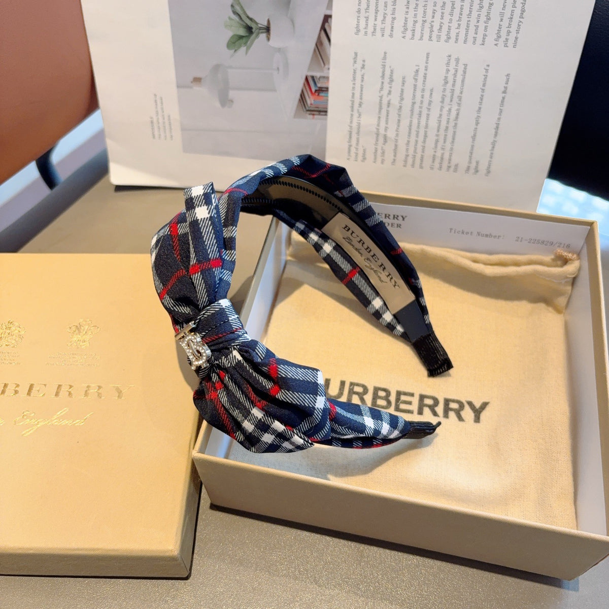 BURBERRY Bow Headband