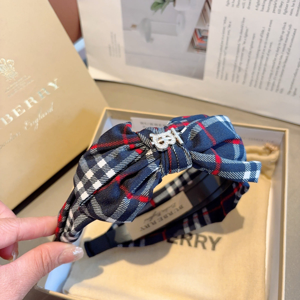 BURBERRY Bow Headband
