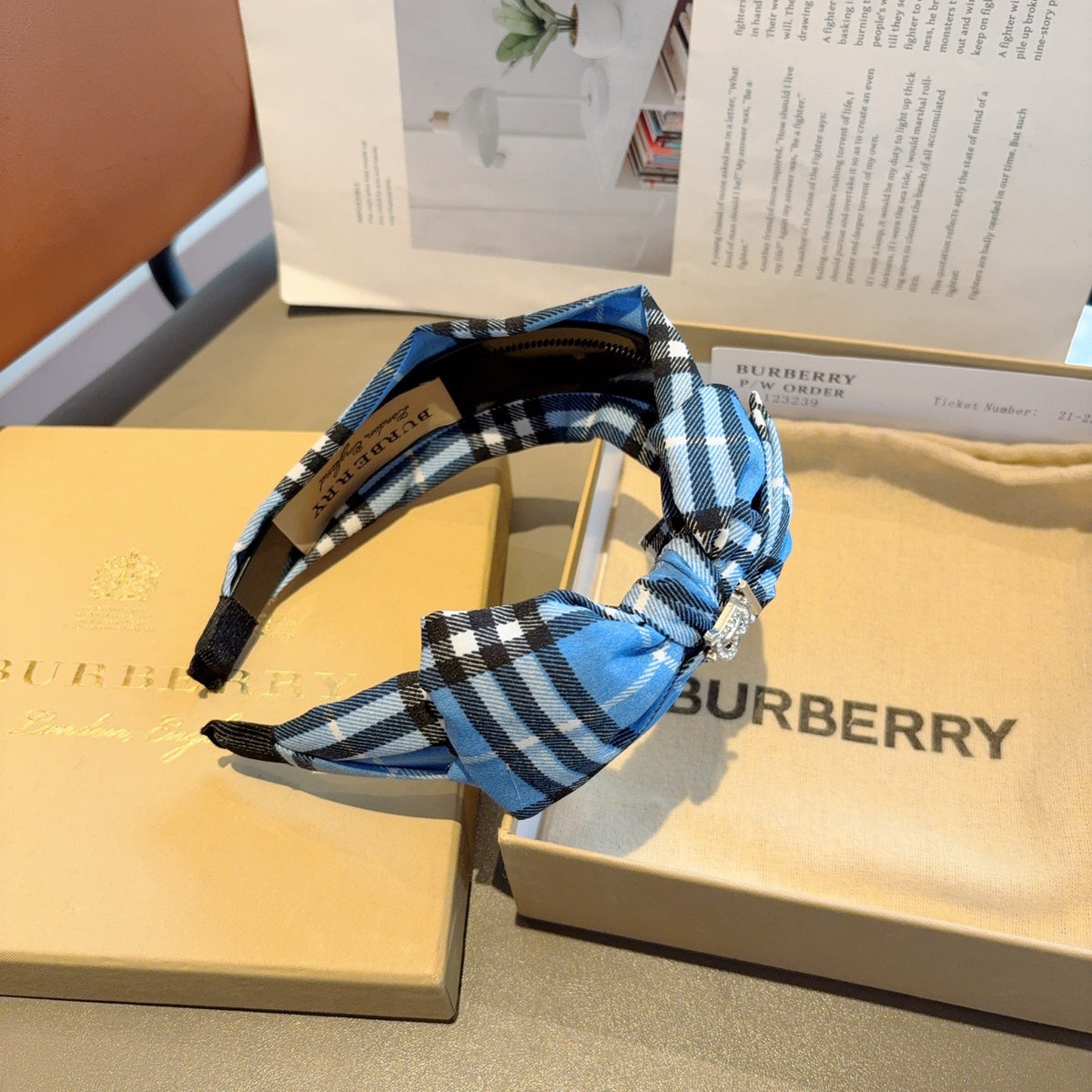BURBERRY Bow Headband