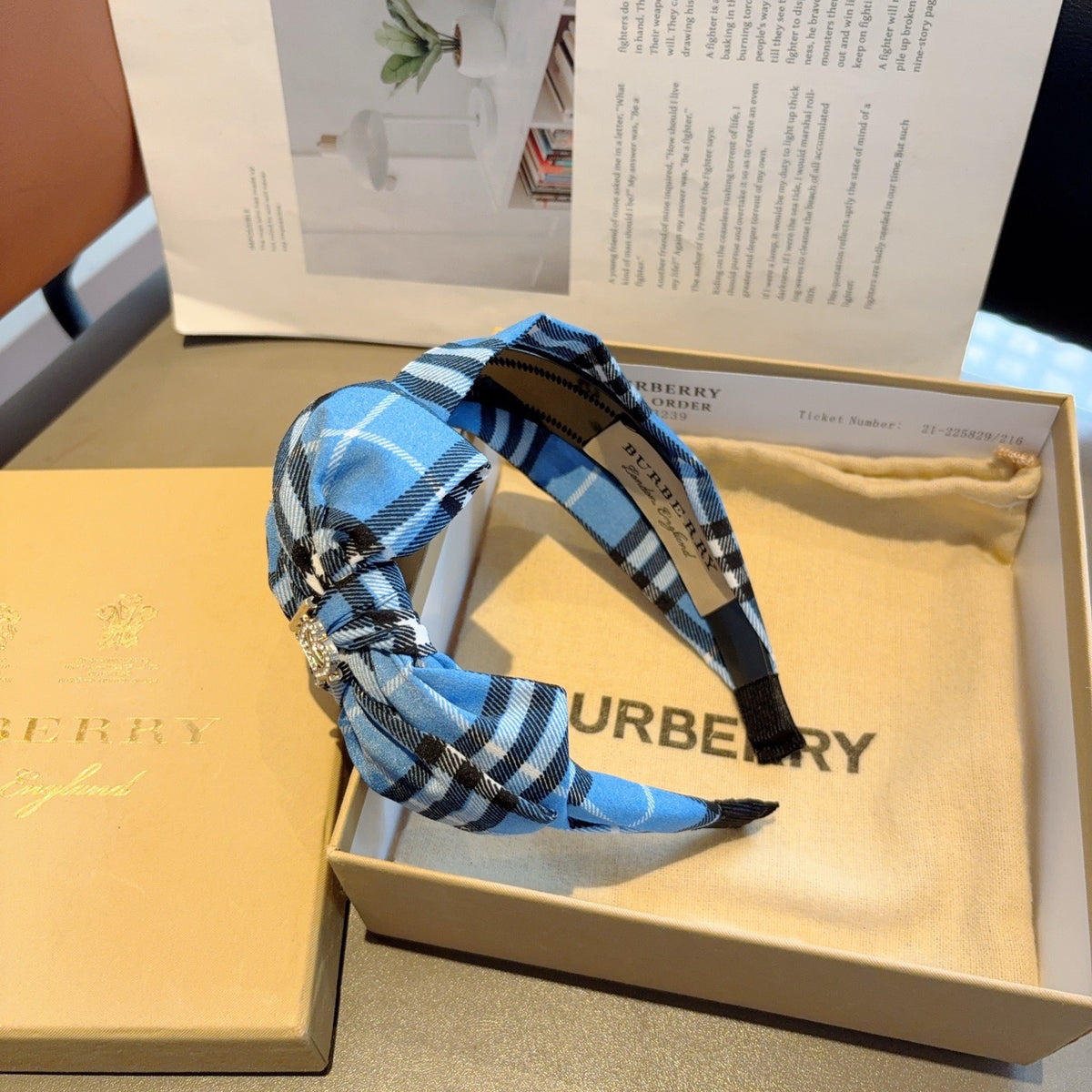 BURBERRY Bow Headband