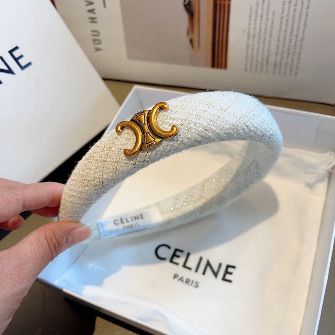 CELINE Letter Logo Headband