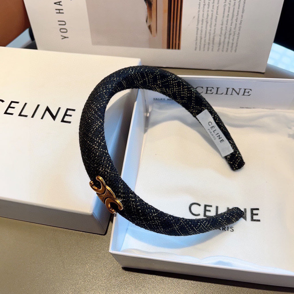 CELINE Letter Logo Headband
