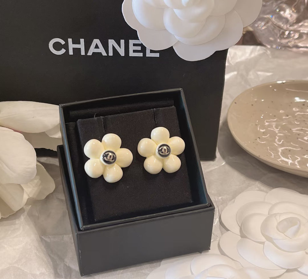 CHANEL Camellia Earrings