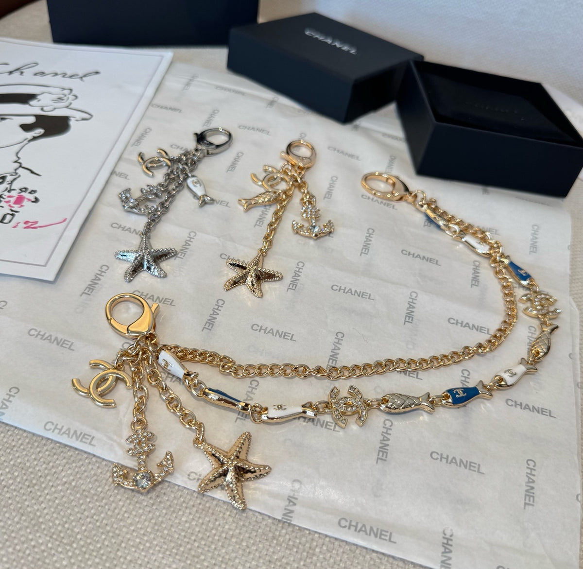CHANEL Bag Charm Keychain