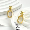 CHANEL Crystal Double-C Vintage Pendant Necklace