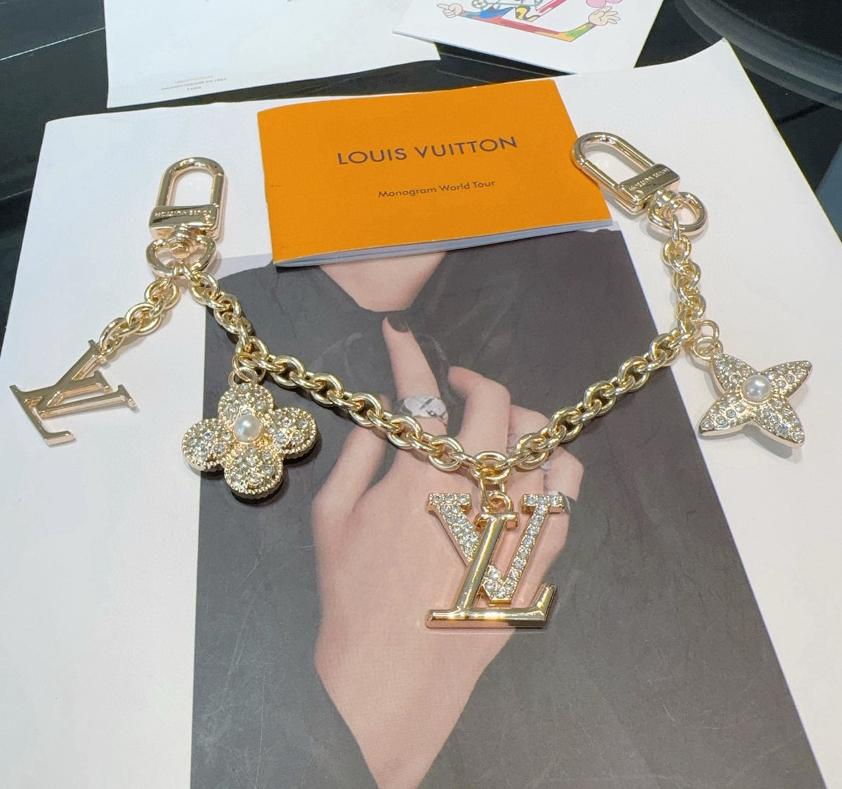 Flower Logo Keychain Chain