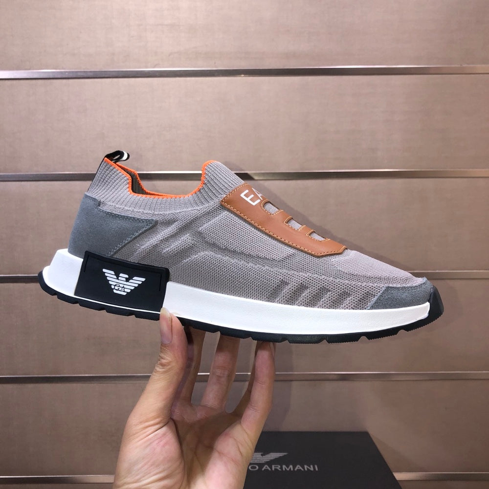 ARMANI Unisex Casual Shoes - 412715 - Gray/Brown