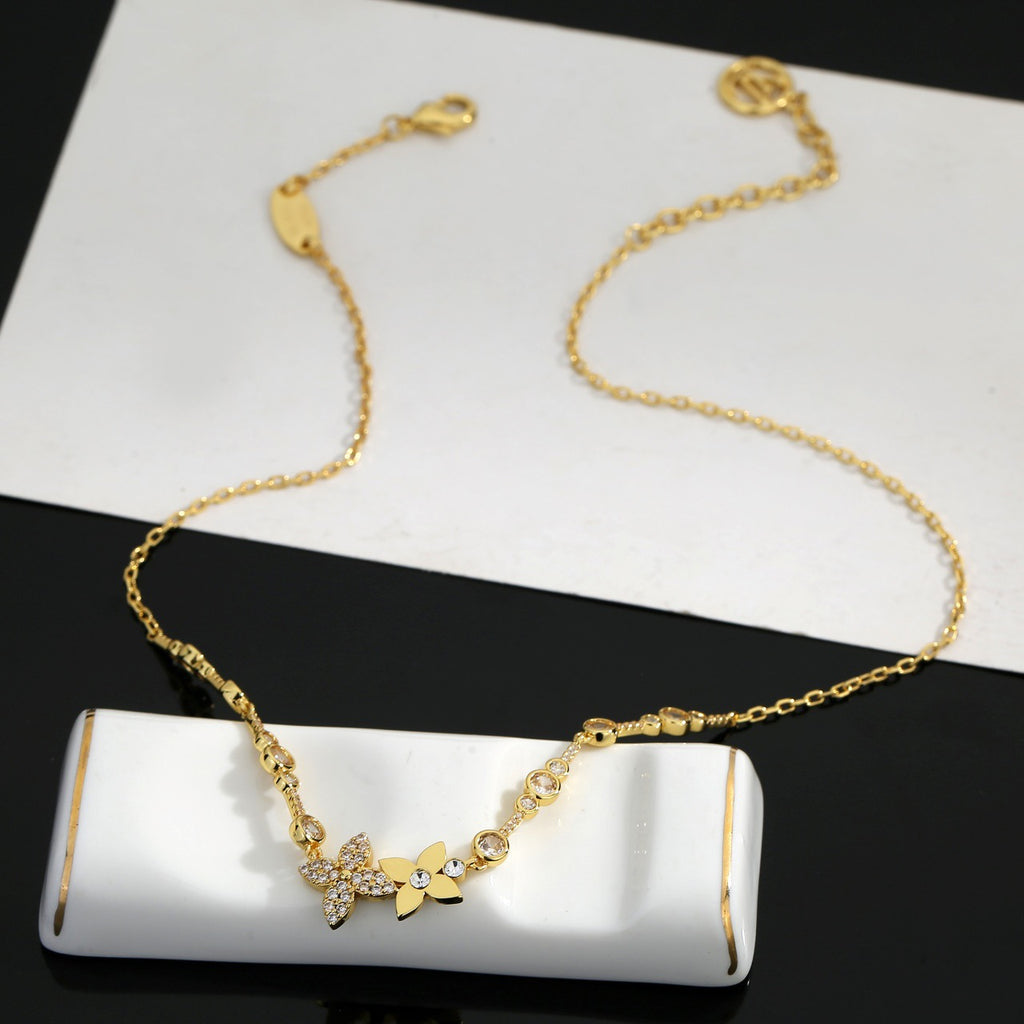 Crystal Layered Necklace
