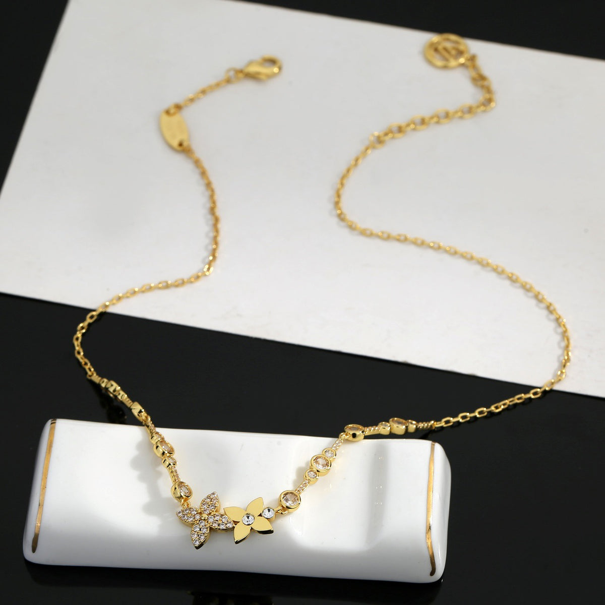 Crystal Layered Necklace