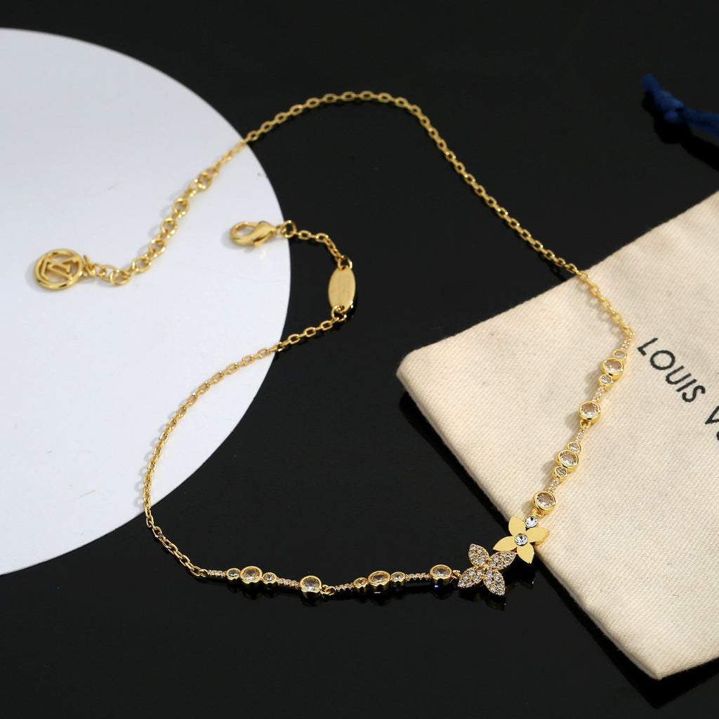 Crystal Layered Necklace