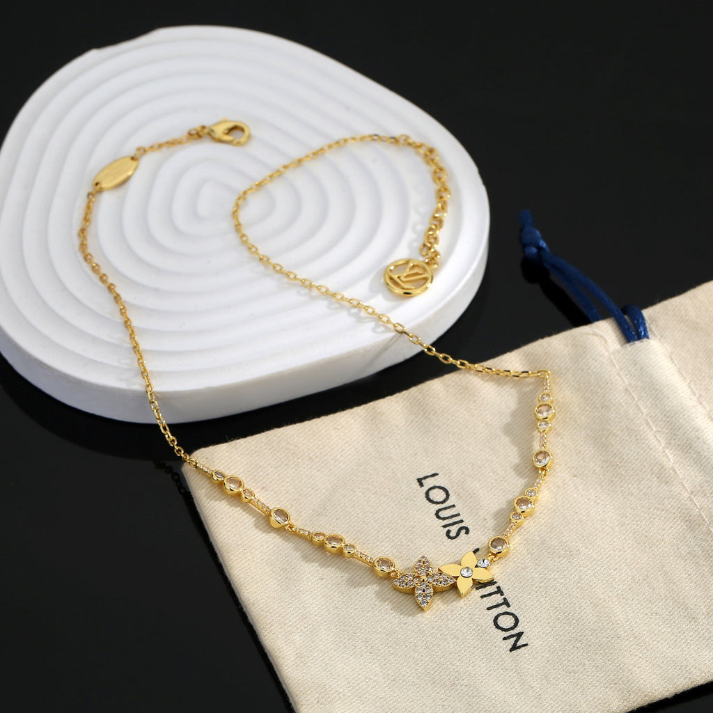 Crystal Layered Necklace