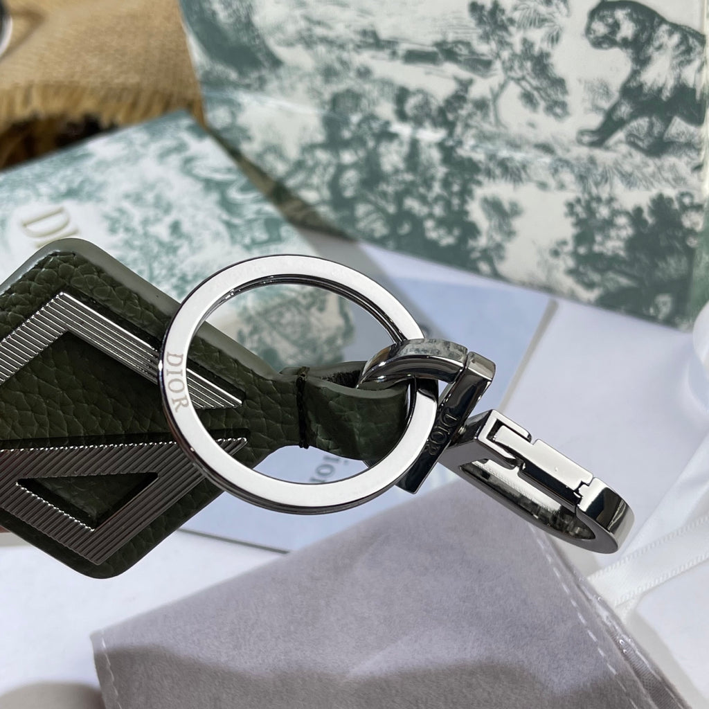 DIOR Leather Metal Keychain