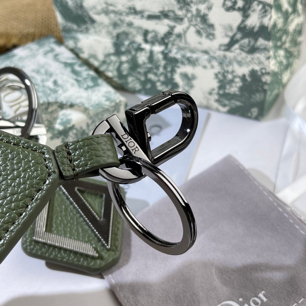 DIOR Leather Metal Keychain