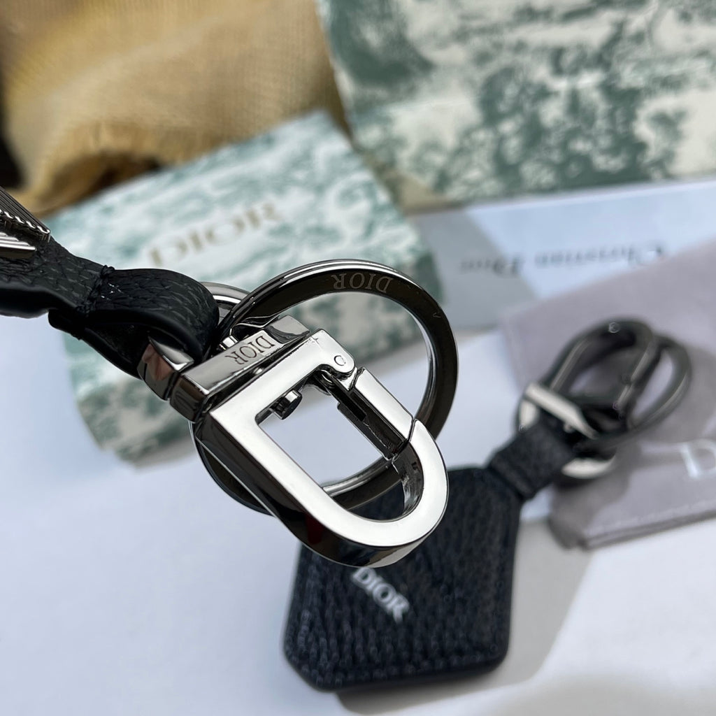 DIOR Leather Metal Keychain
