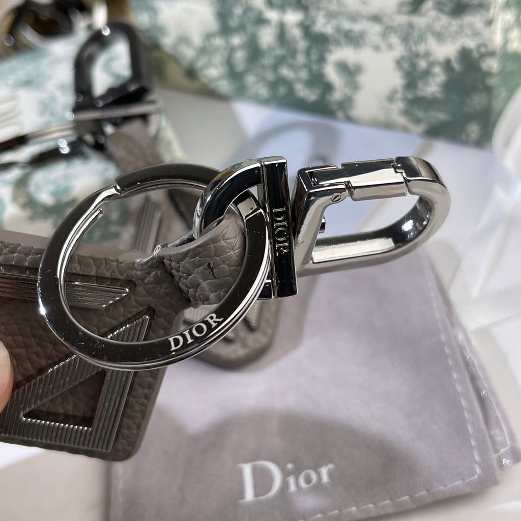 DIOR Leather Metal Keychain