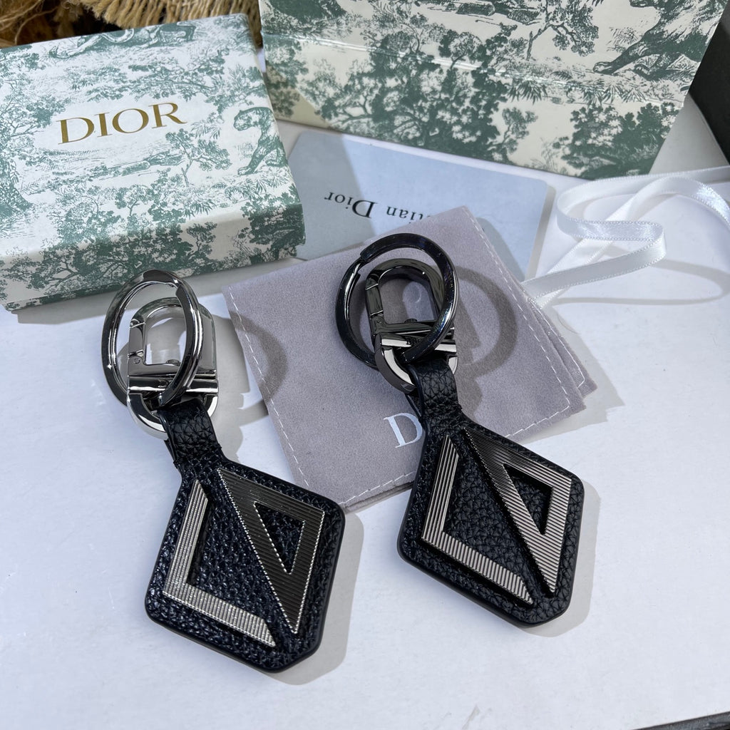 DIOR Leather Metal Keychain