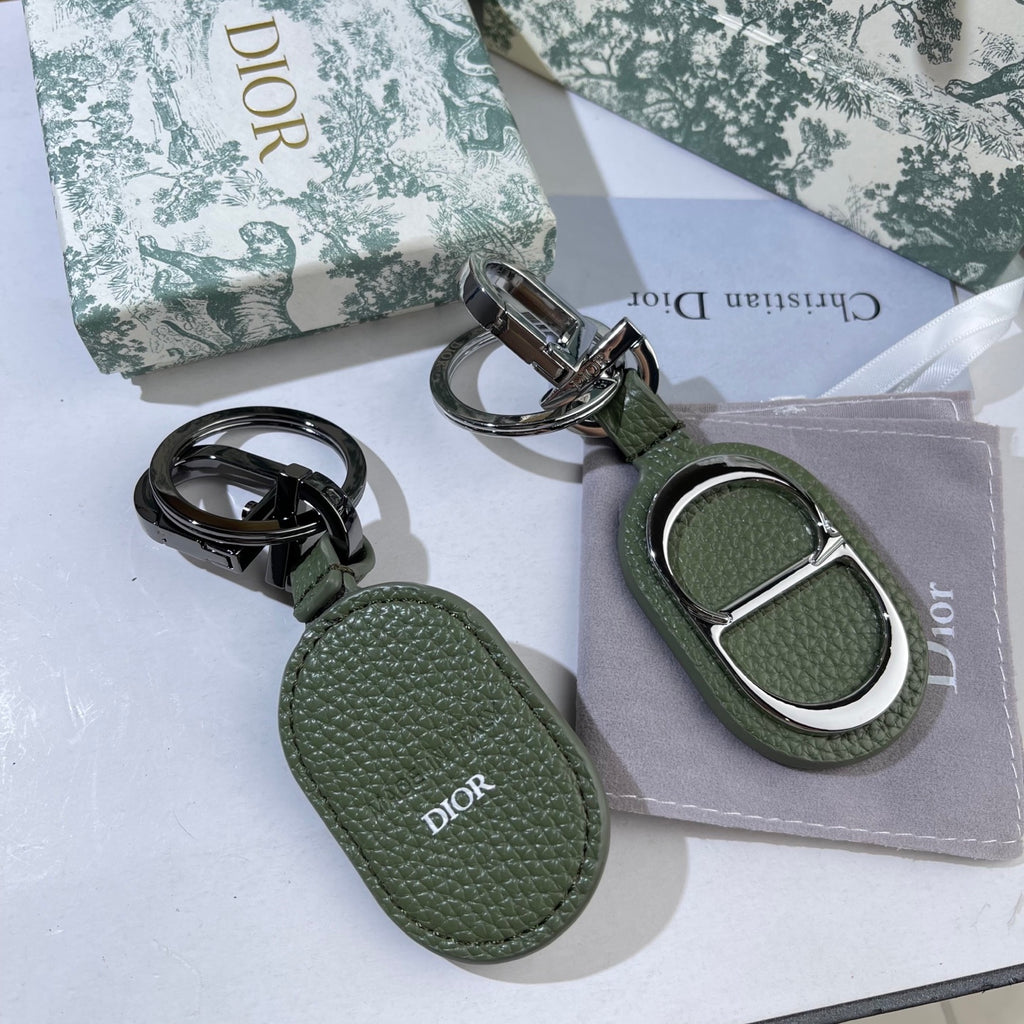 DIOR Leather Metal Keychain