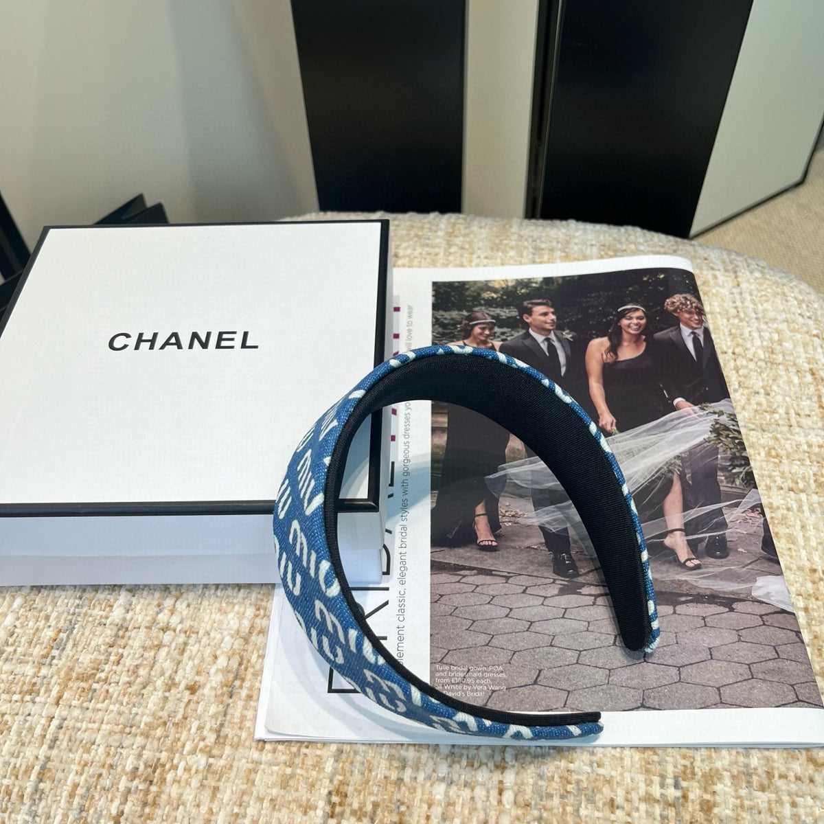 MIU MIU Letter Logo Headband