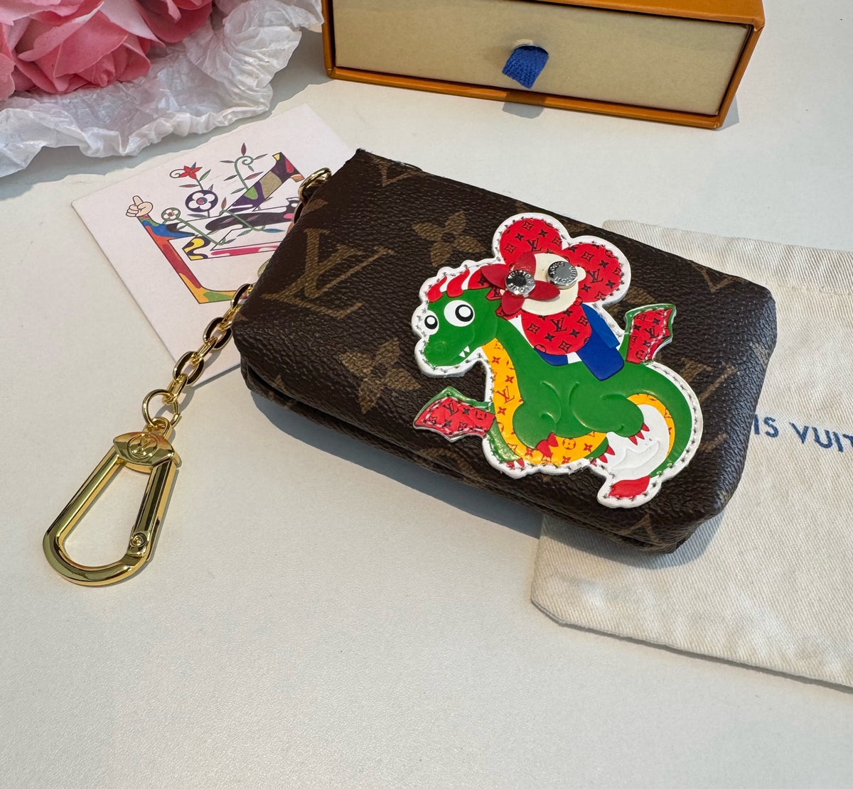Canvas Metal Mini Bag Bag Charm