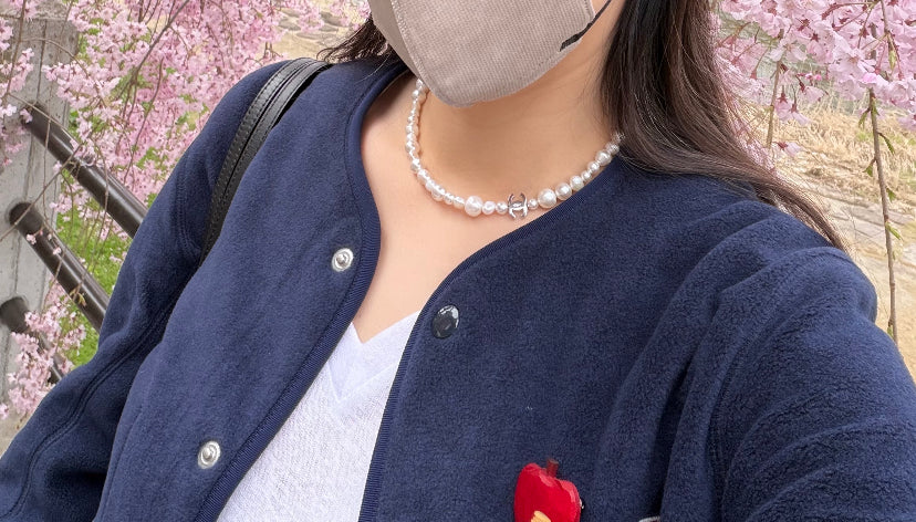 CHANEL P85 Pearl Double-C Necklace