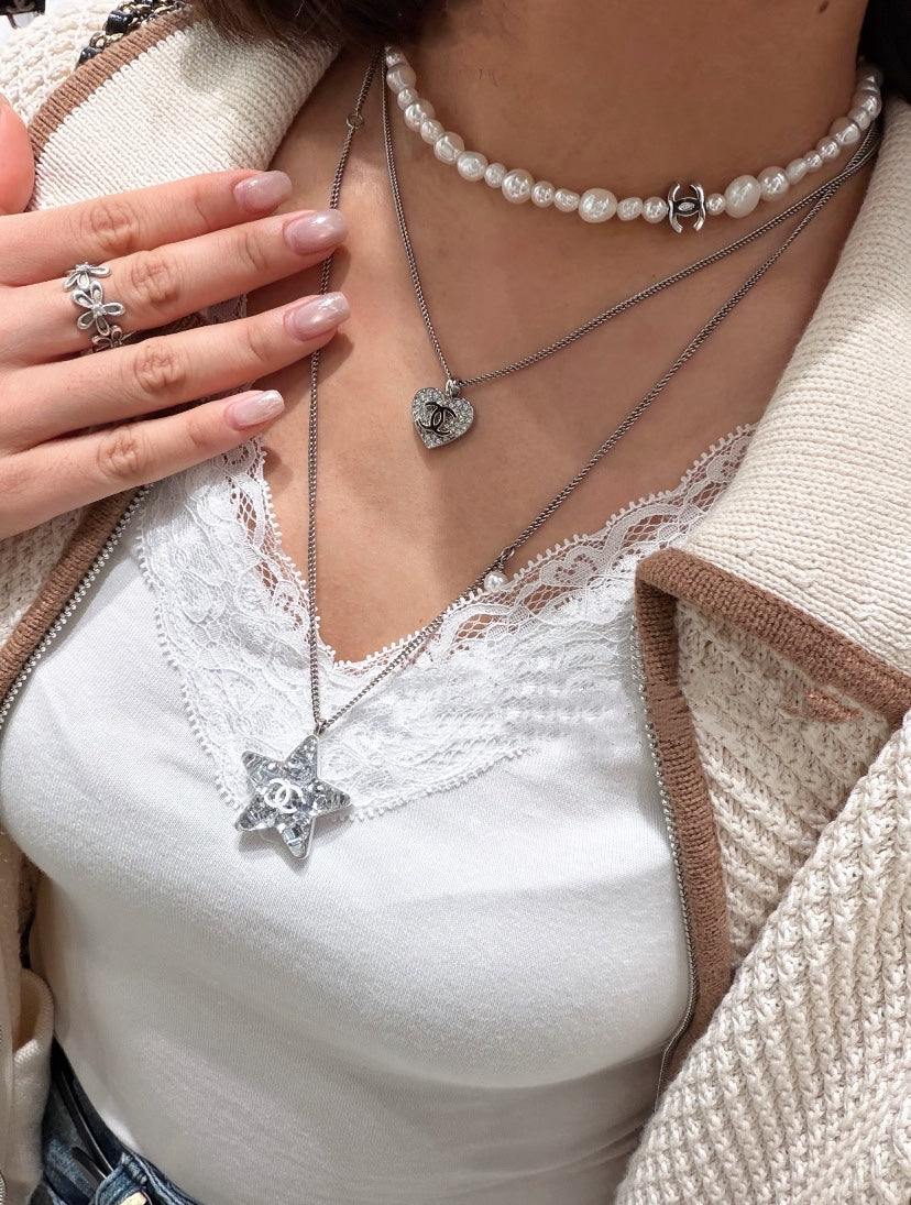 CHANEL P85 Pearl Double-C Necklace